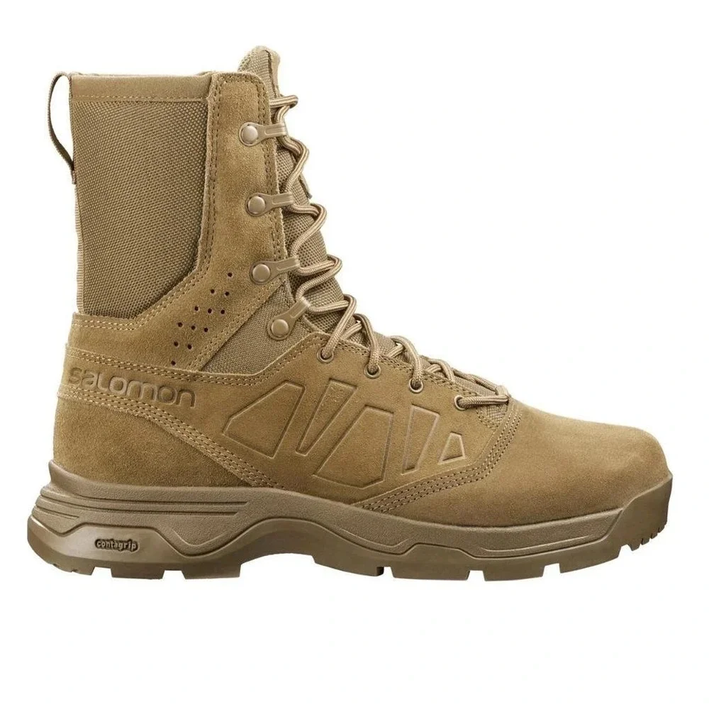NEW Salomon Forces Guardian Mens Sz 14 Tactical‎ Leather Boots Brown 400358 NEW Salomon Guardian Mens Brown Suede Lace Up Boots US 12.5  main image 4